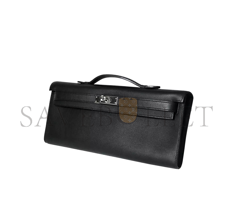 HERMÈS MASTER KELLY CUT POCHETTE SWIFT BLACK (31*13*2.5cm)  